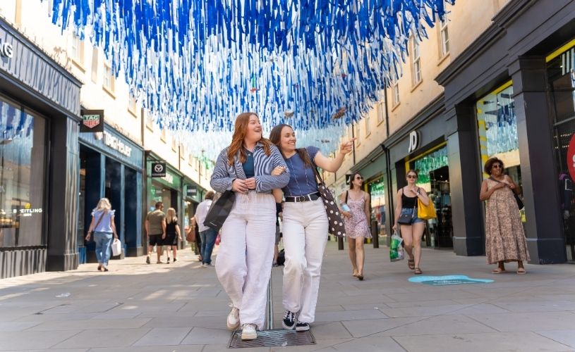 Girls shopping at Southgate Bath